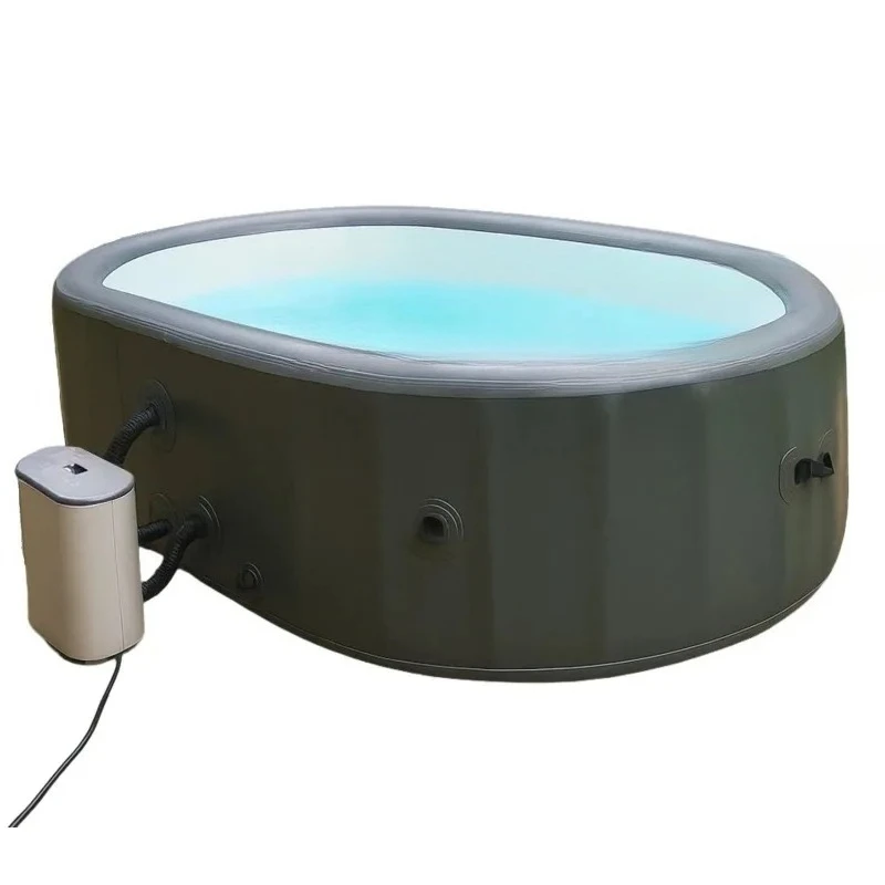 Inflatable Jacuzzi Wave Bubble Pool Oval Inflatable Spa Pool Surf
