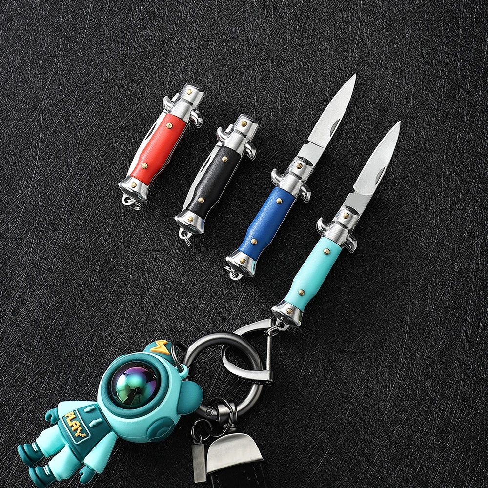 Portable Folding Mini Pocket Knife Multifunction Keychain Pendant Camping Outdoor Small Knives Cutter Opener Unpacking Hand Tool