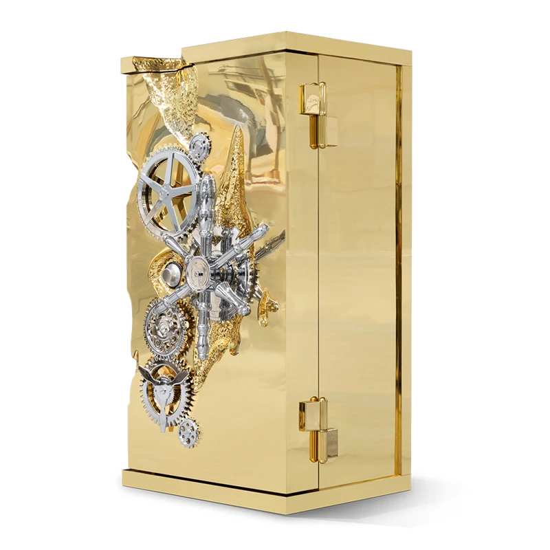 Portugal light luxury safe modern villa household metal anti-theft cabinet high-end stainless steel safe