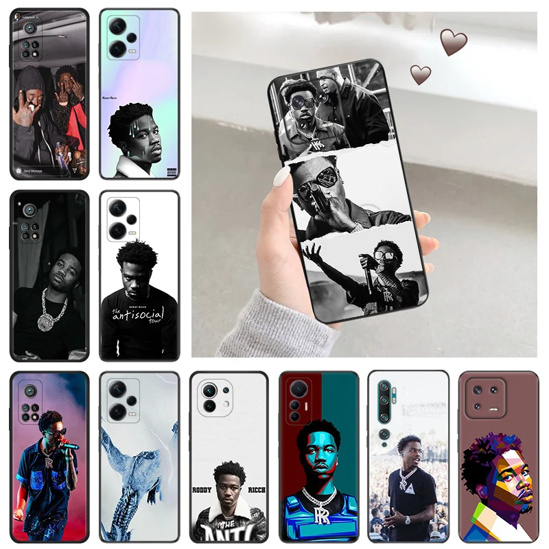 Silicone Soft Phone Case for Redmi Note 13 Pro 4G 5G 12 12c 13c Note12 Xiaomi 12t 12x 13Lite 12Lite Roddy Ricch Cover