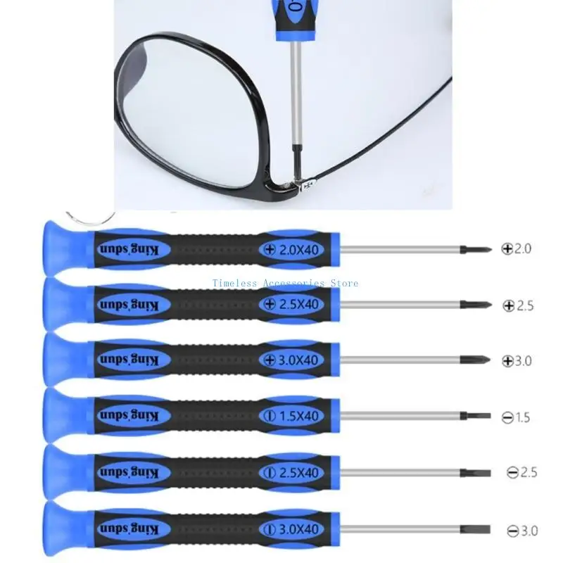 مجموعة أدوات إصلاح النظارات 97QE، مجموعة مفك براغي دقيقة ومجموعة ملقط منحنية #2