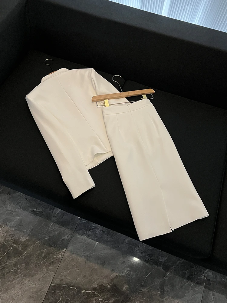 مجموعة بدلة Ele الاحترافية للنساء ملابس مكتبية شتوية تنورة رسمية قابلة للتنفس ومجموعة Jaet