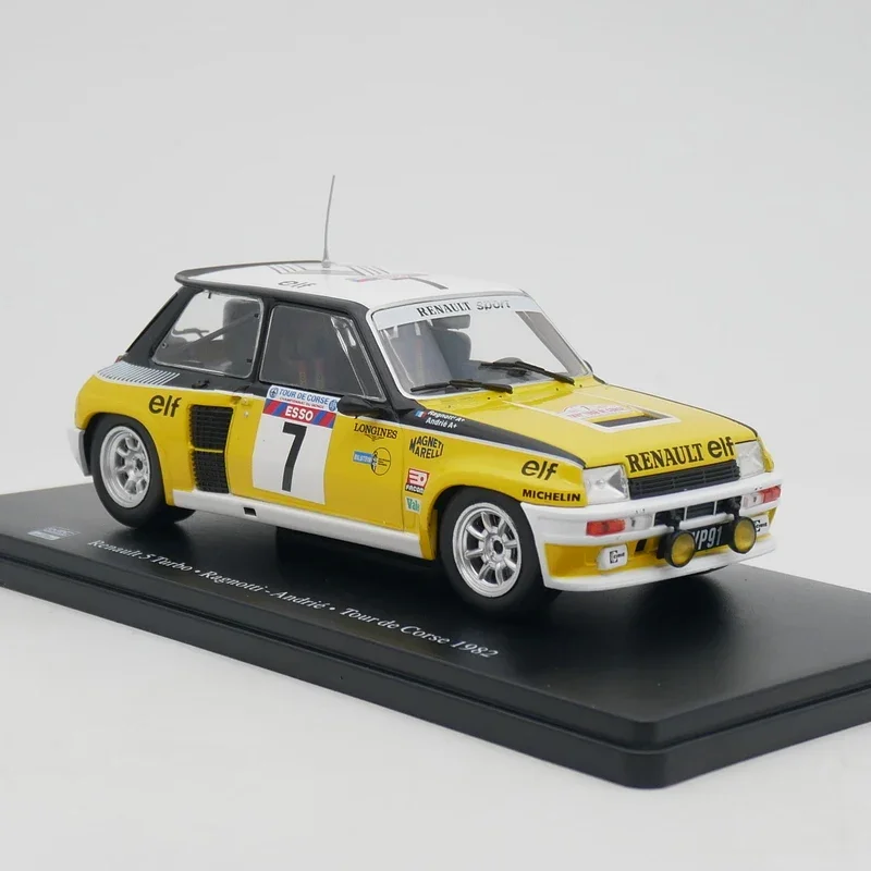 Diecast IXO 1:24 Scale Renault 5 Turbo WRC 1982 Renault Rally Car Alloy Car Model