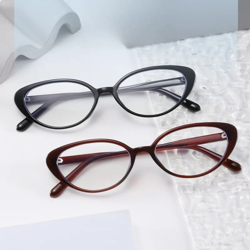 New Cat Eye Frame Flat Light Mirror Glasses Fashion Personalized Sunglasses Summer Traveling Sunshades Eyewear Driving Goggles