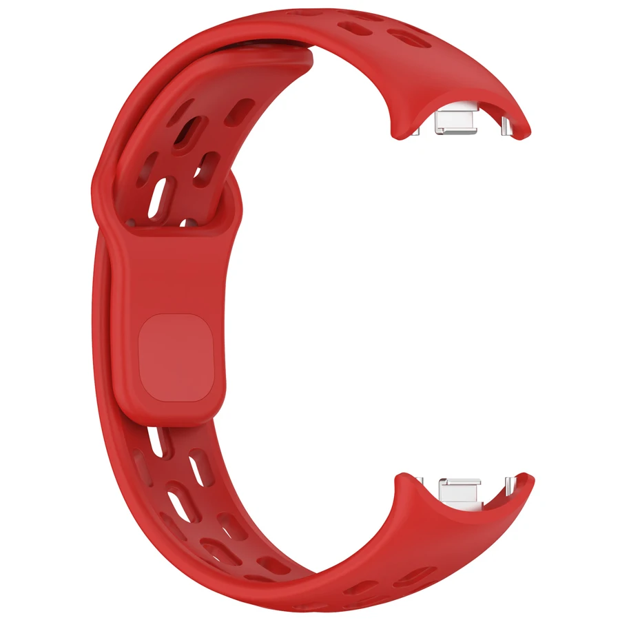 Siliconen bandje voor Xiaomi Band 10 9 8, honingraat ademende smartwatch band vervangende armband voor Xiaomi Mi Band 8 9 10 bandje