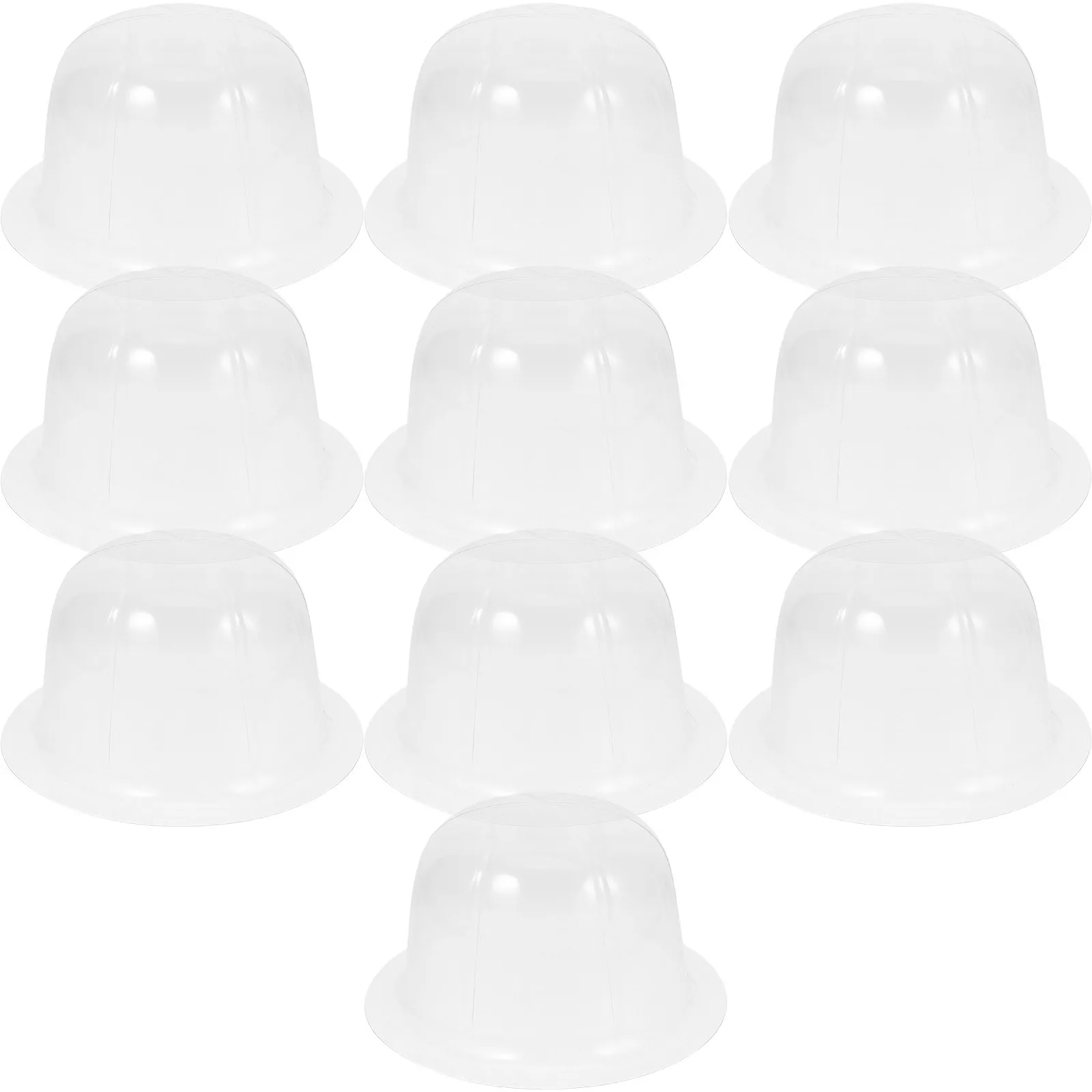 10Pcs Clear Dome Hat Protector Insert 48Cm Transparent Hat Support Liner for Baseball Cap Bucket Brim Hats Display