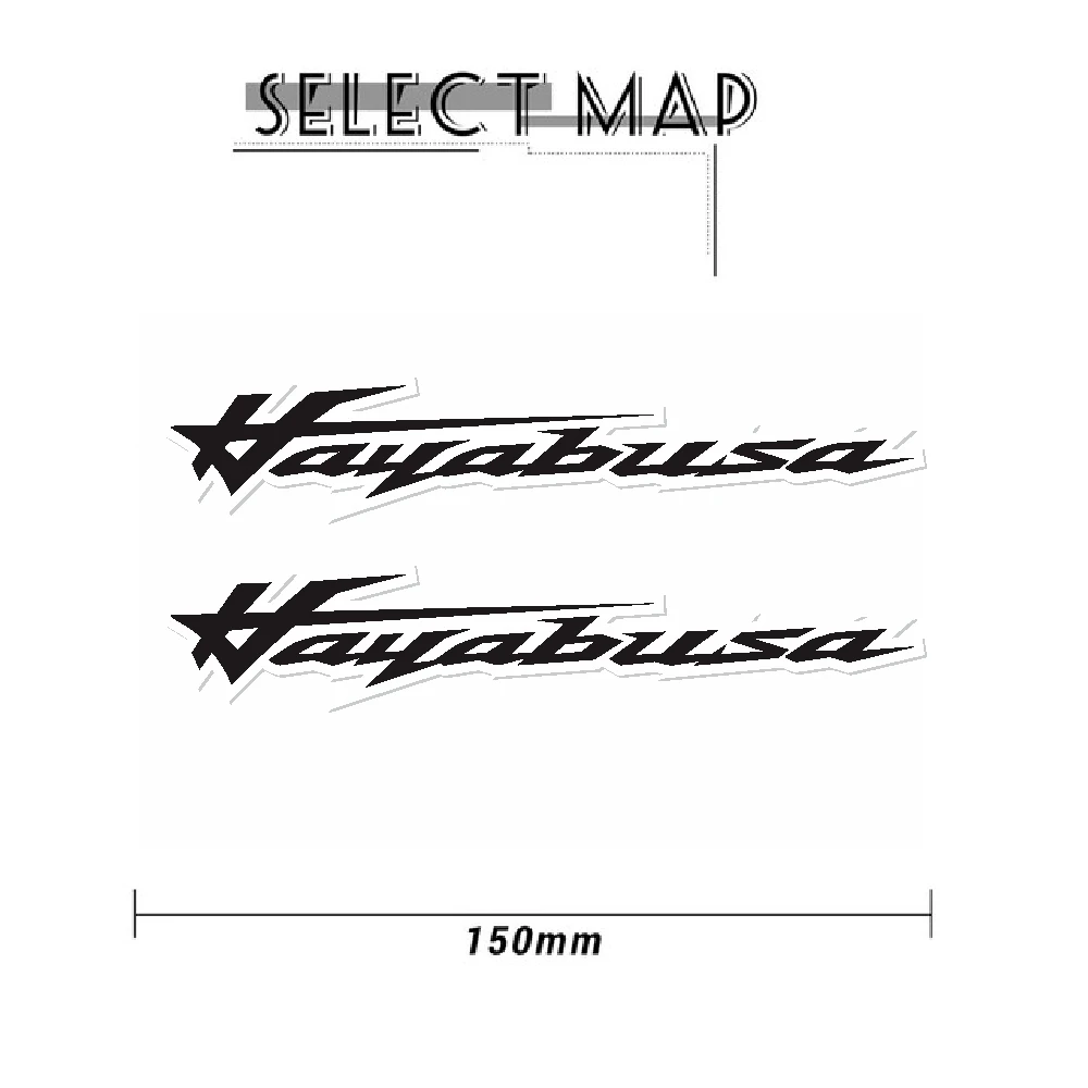 New motorcycle bicycle car fuel tank sticker wheel helmet MOTO waterproof reflective logo for SUZUKI HAYABUSA