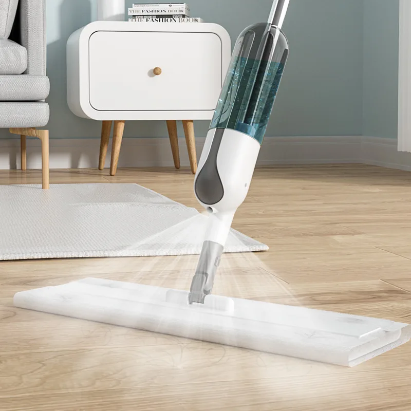 Water spray mop lazy household replacement mop dry and wet absorbent rotary flat mop floor mop  floor cleaning mop