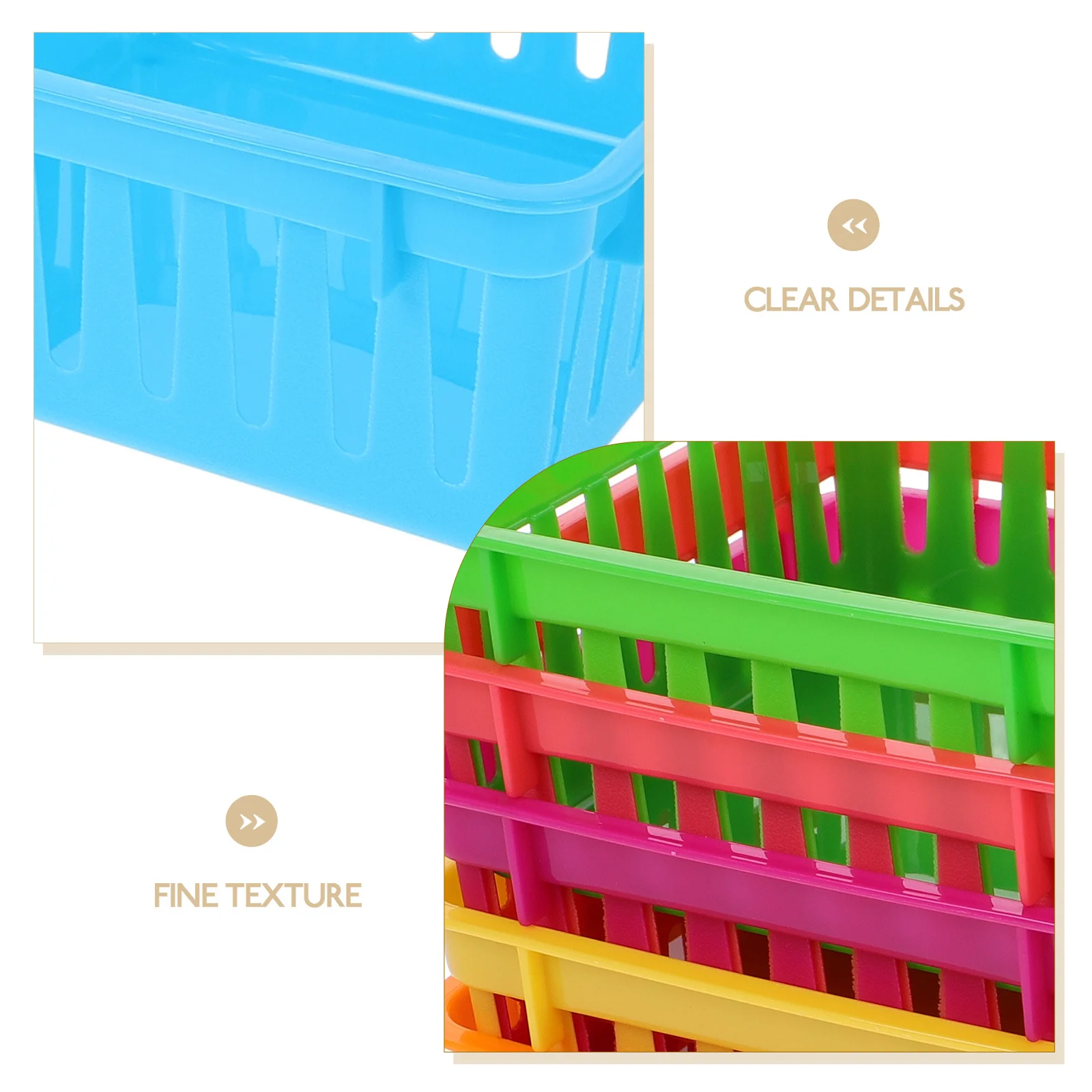 حاويات تنظيم الفصول الدراسية، سلال تخزين، منظمات مكتبية، درج القلم الرصاص، صواني العلبة البلاستيكية #2