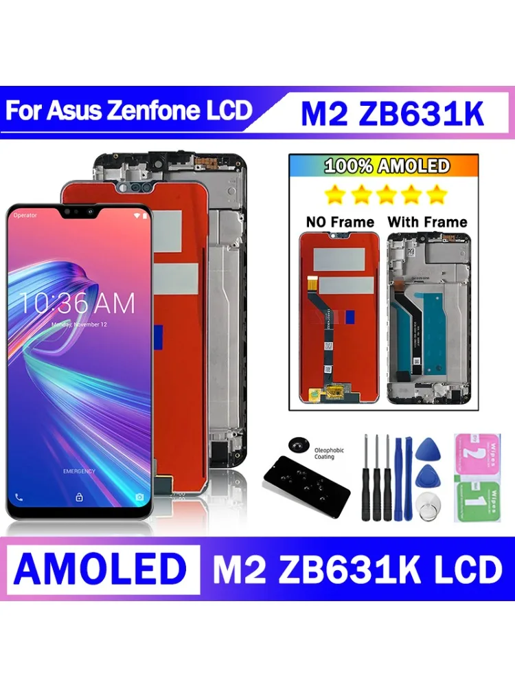 Ekran 6,26 cala dla Asus Zenfone Max Pro (M2) ZB631KL LCD X01BDA Wyświetlacz Ekran dotykowy Digitizer Zespół dla Asus ZB631KL LCD — zdjęcie produktu 6
