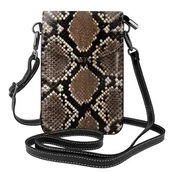 Python Snakeskin Shoulder Bag Python Snakeskin Gift Funny Women Bags Leather Travel Student Purse