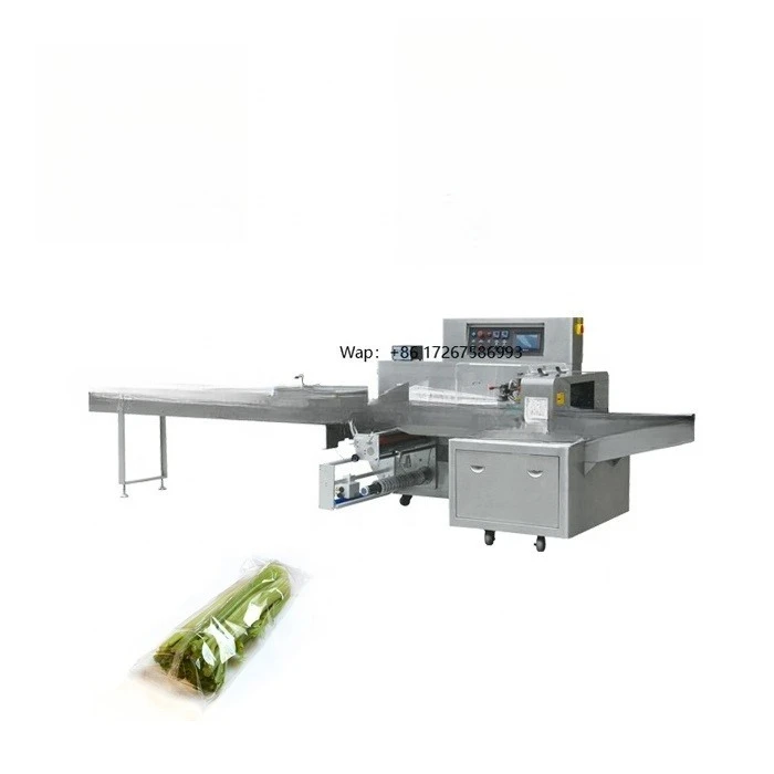 Automatic Horizontal Cress Potatoes Tomatoes Carrot Salad Mushroom Vegetables Fruit Packing Machine