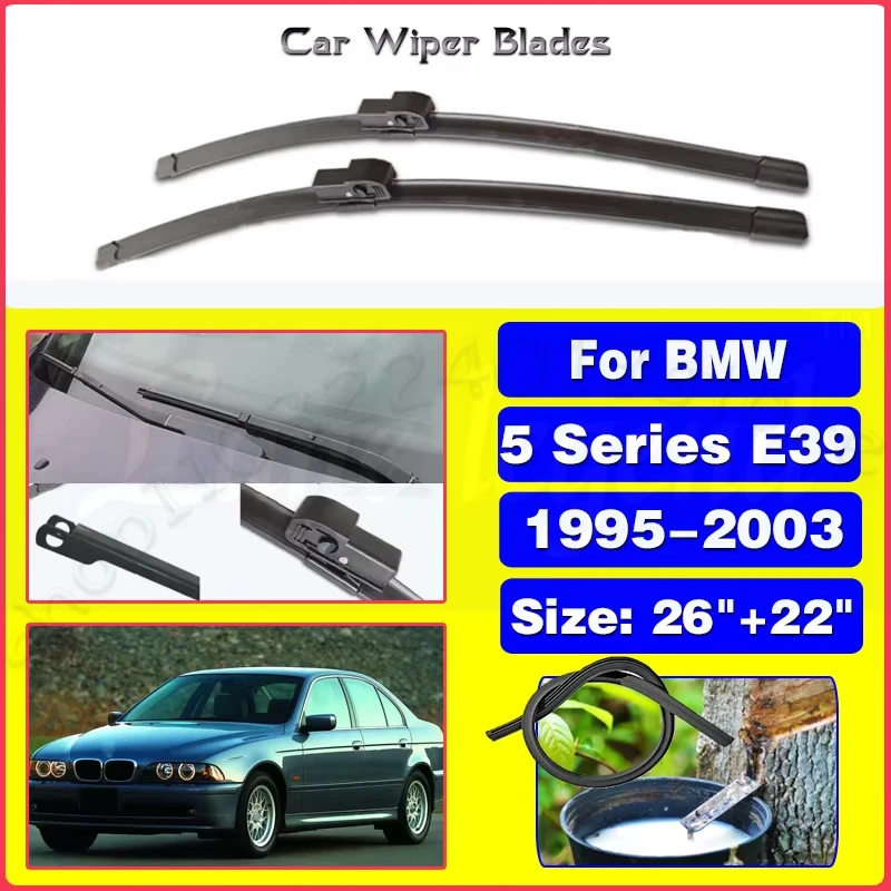 

For BMW 5 Series E39 525i 528i 530i 540i M5 Windshield Windscreen Front Window 26"+22" Silent upgrade version
