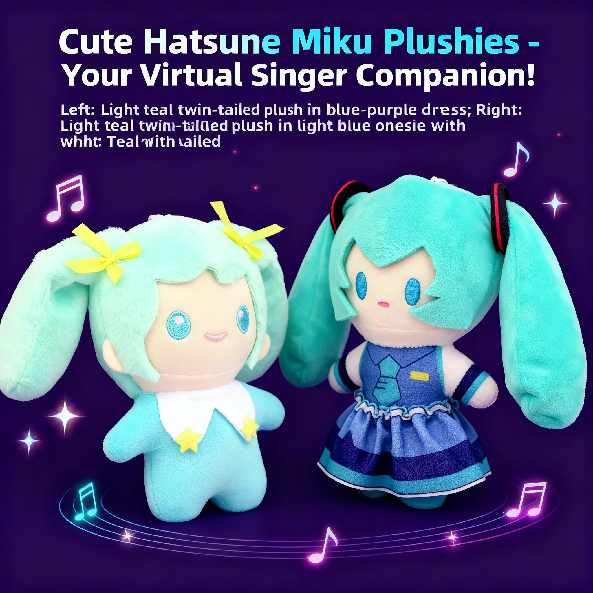

Miku Hatsune Plush Doll Keychain Backpack Accessory Cute Anime Figure Birthday Gift Wholesale Stuffed Toy Dolls for Fans