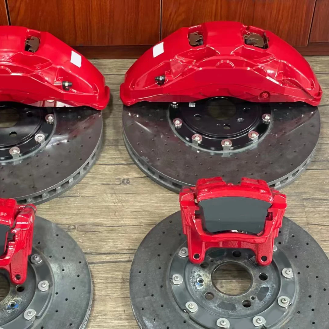 High performance red 6 piston brake caliper  6 pot brake caliper big race caliper for RS5 R8 RS7 series