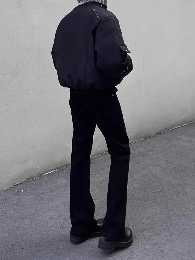 

Мужские джинсы Cleanfit с подкладкой, прямые, с высокой талией, удлиненные, зауженные, теплые, молодежные, модные, зимние