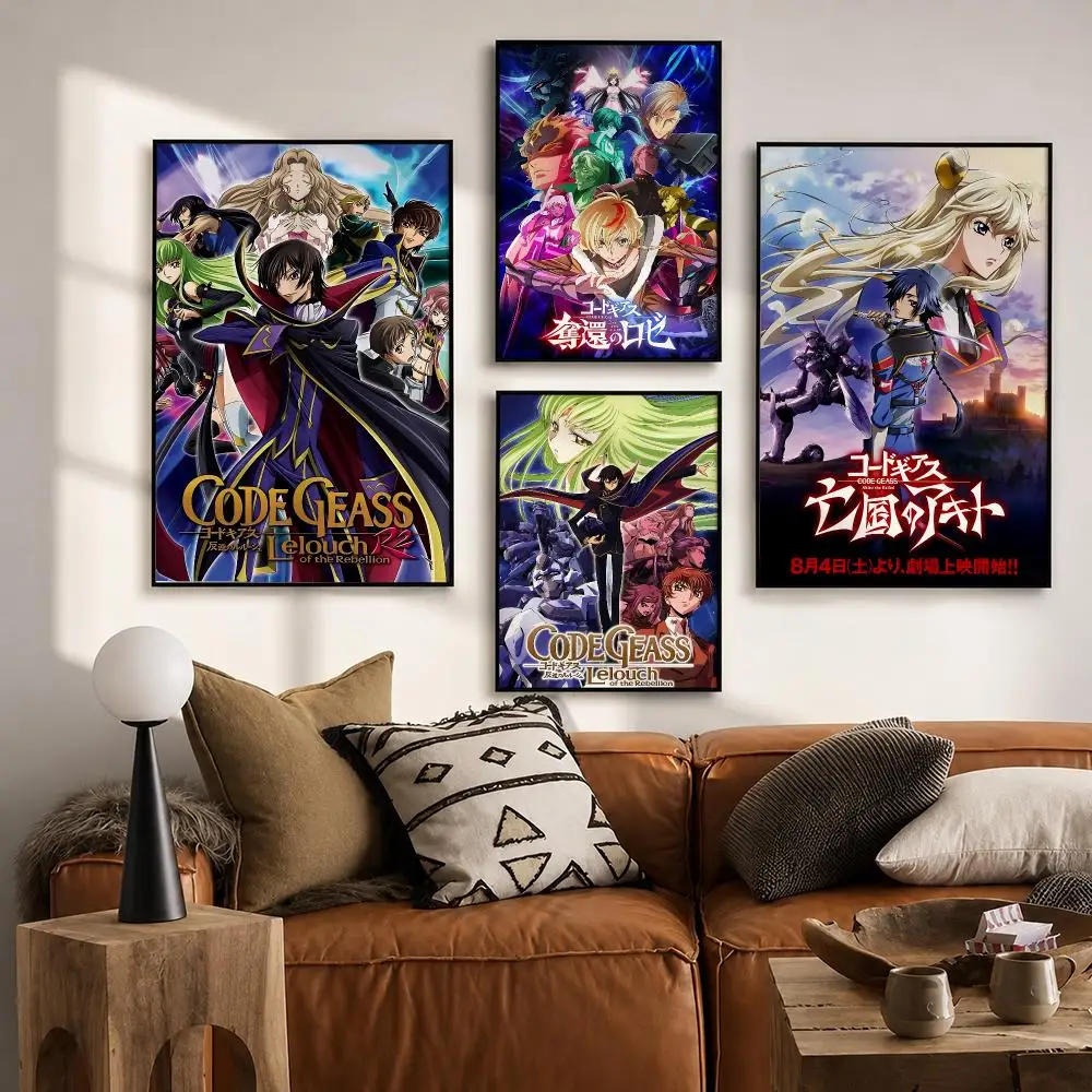 Anime C-Code G-Geass Poster HD Wall Art Print for Bedroom Living Room Office Bar Modern Aesthetic Home Decor