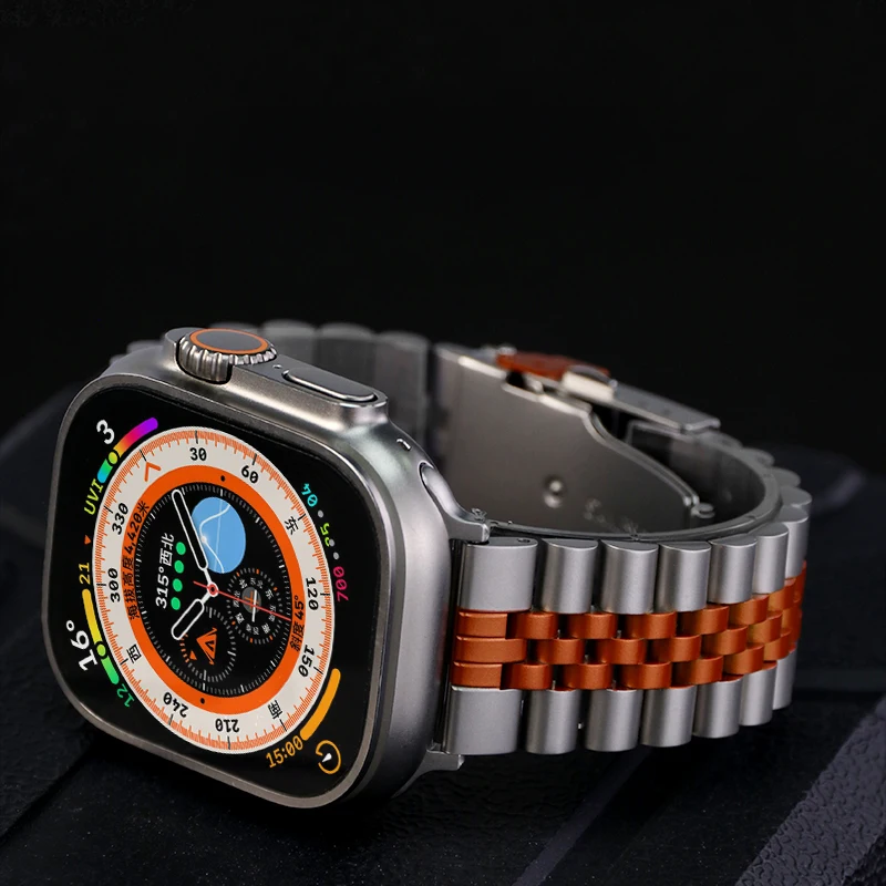 Luxuriöses Edelstahlarmband für Apple Watch Serie 11 10 46 mm 42 mm Band 45 mm 44 mm 38 mm 40 mm 41 mm Ultra 3 2 49 mm SE 3 2 Correa