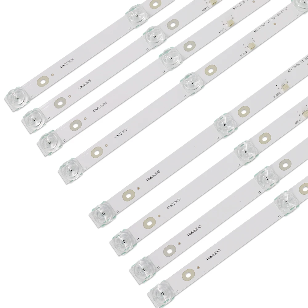 Tira de luces LED de retroiluminación, Kit de 8 piezas para SW-LED50U503BS2S, 50UDY151X, SW-LED50U3011BS2S, LE-50ZTUS27, CC02500D410V02, CC02500D410V07, MS-L2006