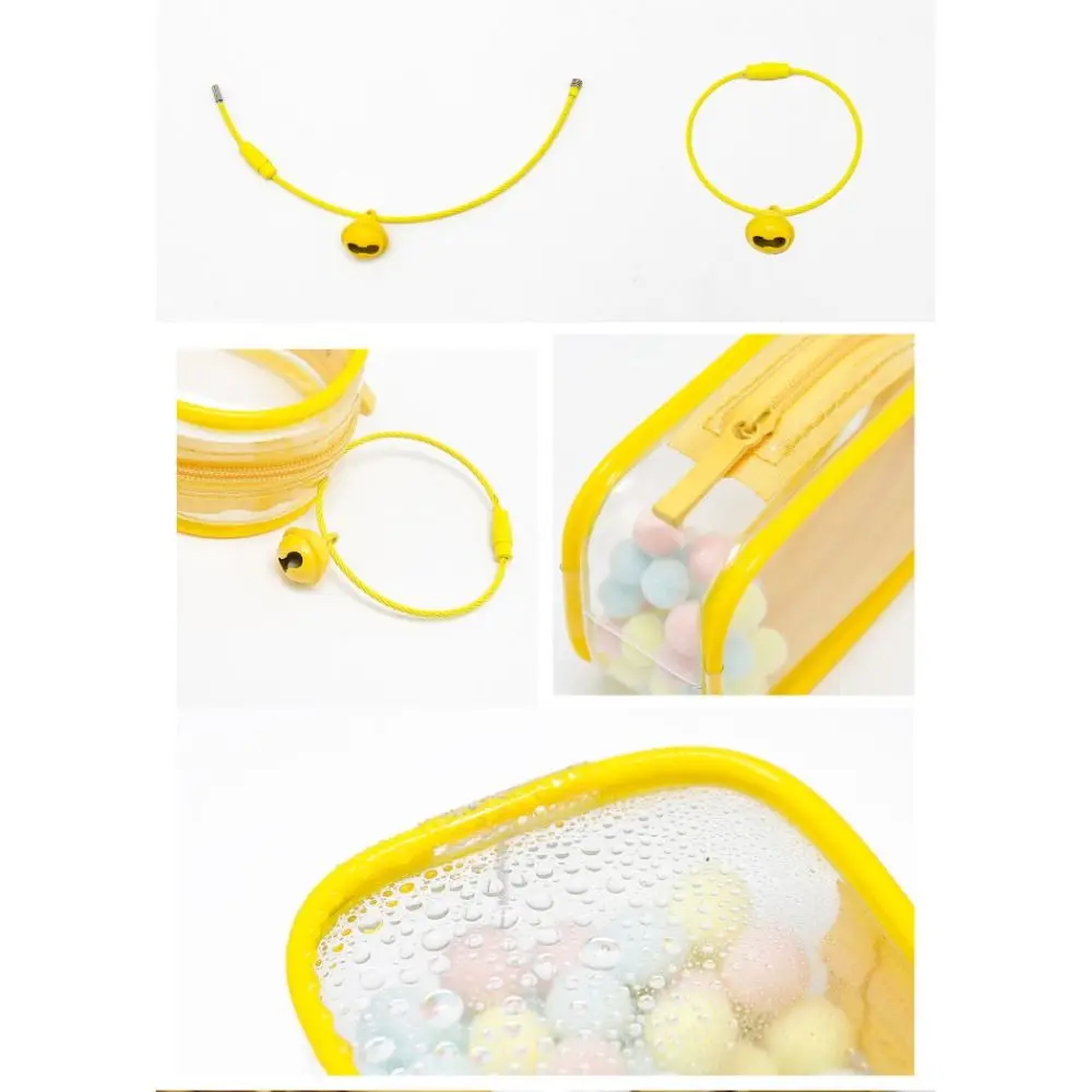 Multicolor Clear Outdoor Bag Toy Doll Accessories Transparent Keychain Bag PVC Bag Decoration Organizer Box Wallet