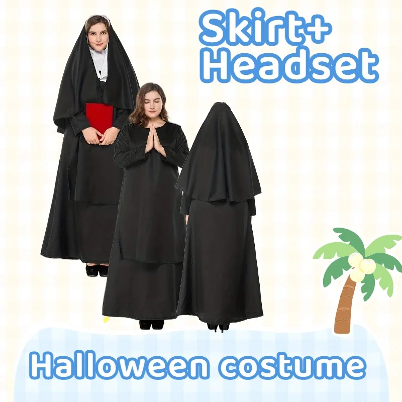 

Костюмы, аксессуары, костюм на Хэллоуин, косплей, священник, монахиня, наряд для ролевых игр