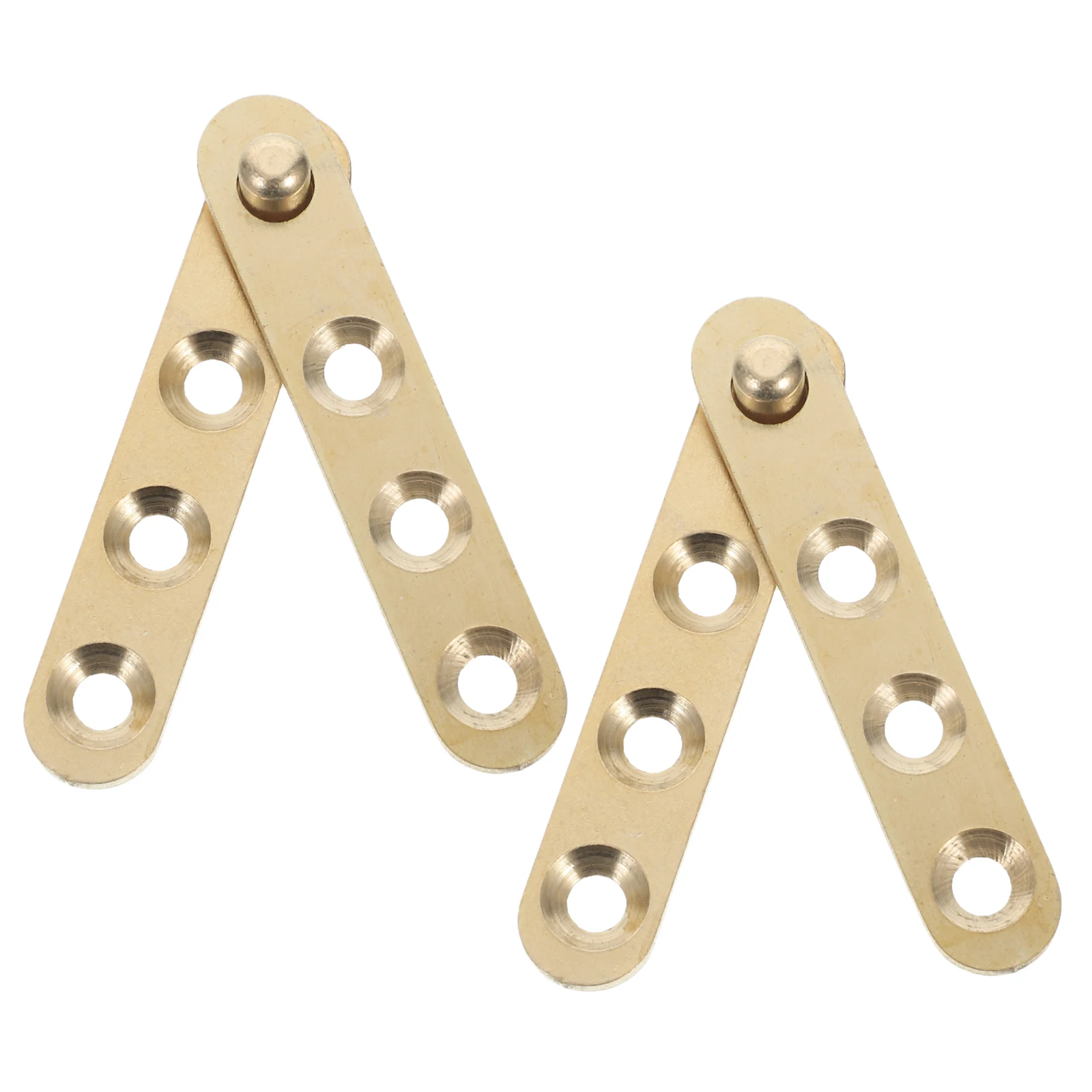 

2 Pairs Copper Hinge Door Pivot Closet Hinges Cupboards Invisible Hardware Accessories Corner Cabinet