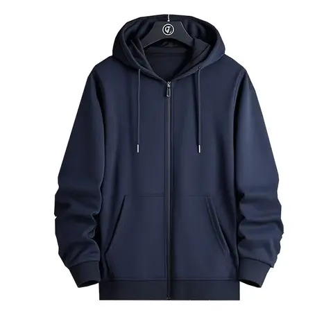 지퍼 후드 가을 겨울 남성의 새로운 긴 소매 후드 티셔츠 패션 캐주얼 남성 복장 Sportwear Loose Fit Clothes