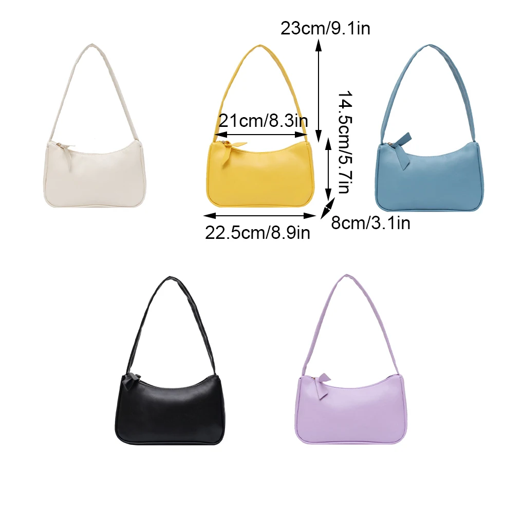 Regalos Bolsos de hombro para mujer, modernos y versátiles, ligeros y portátiles, color amarillo