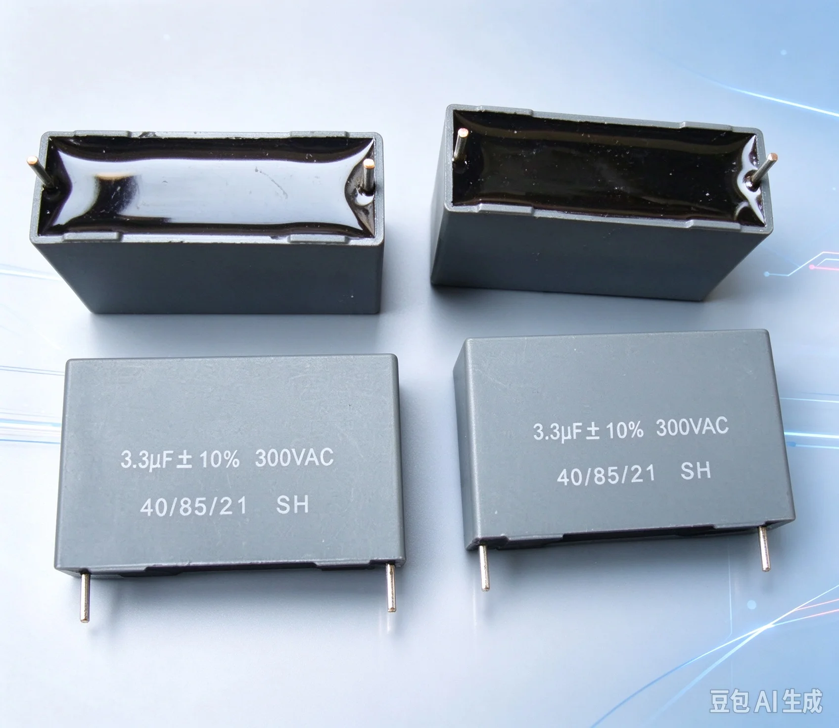 Genuine for GD 300VAC 3.3UF 1000V DC Copper Lead Non-Polar Crossover Capacitor  30pcs