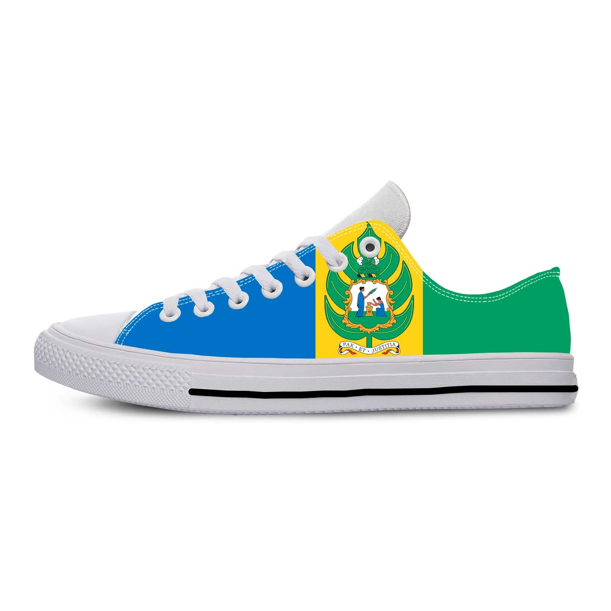 Saint Vincent and Grenadines Flag Patriotic Pride Casual Cloth Shoes Low Top Comfortable Breathable 3D Print Men Women Sneakers