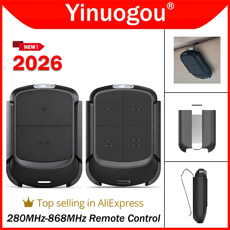 Newest 280MHz-868MHz Multifrequency Garage Door Remote Control Duplicator 433MHz 868MHz Auto Scan Clone Code Grabber Gate Opener