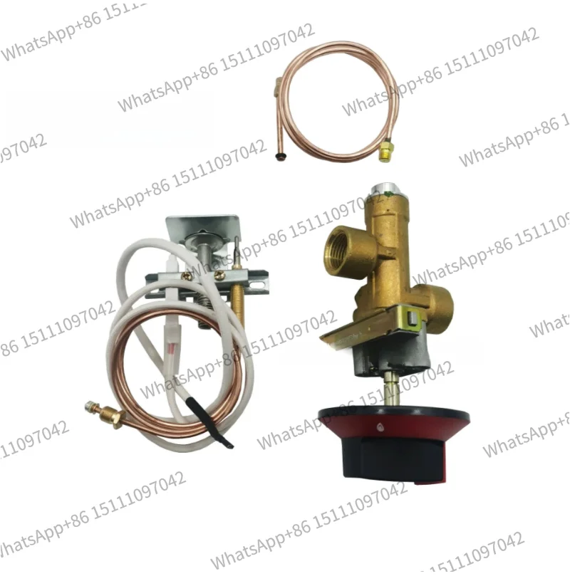 Whole Set  NG Gas Soup Stove Burner Ignition Valve Ignition Switch Gas Safety Valve With Flameout Protection Device