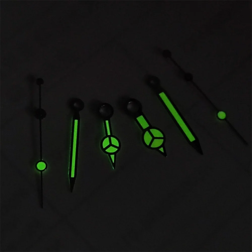 NH35 ساعة برتقالية الأيدي ساعة عتيقة إبرة مع مؤشر دقيق أخضر مضيء لملحقات ساعة الحركة NH34 NH35 4R 7S #2