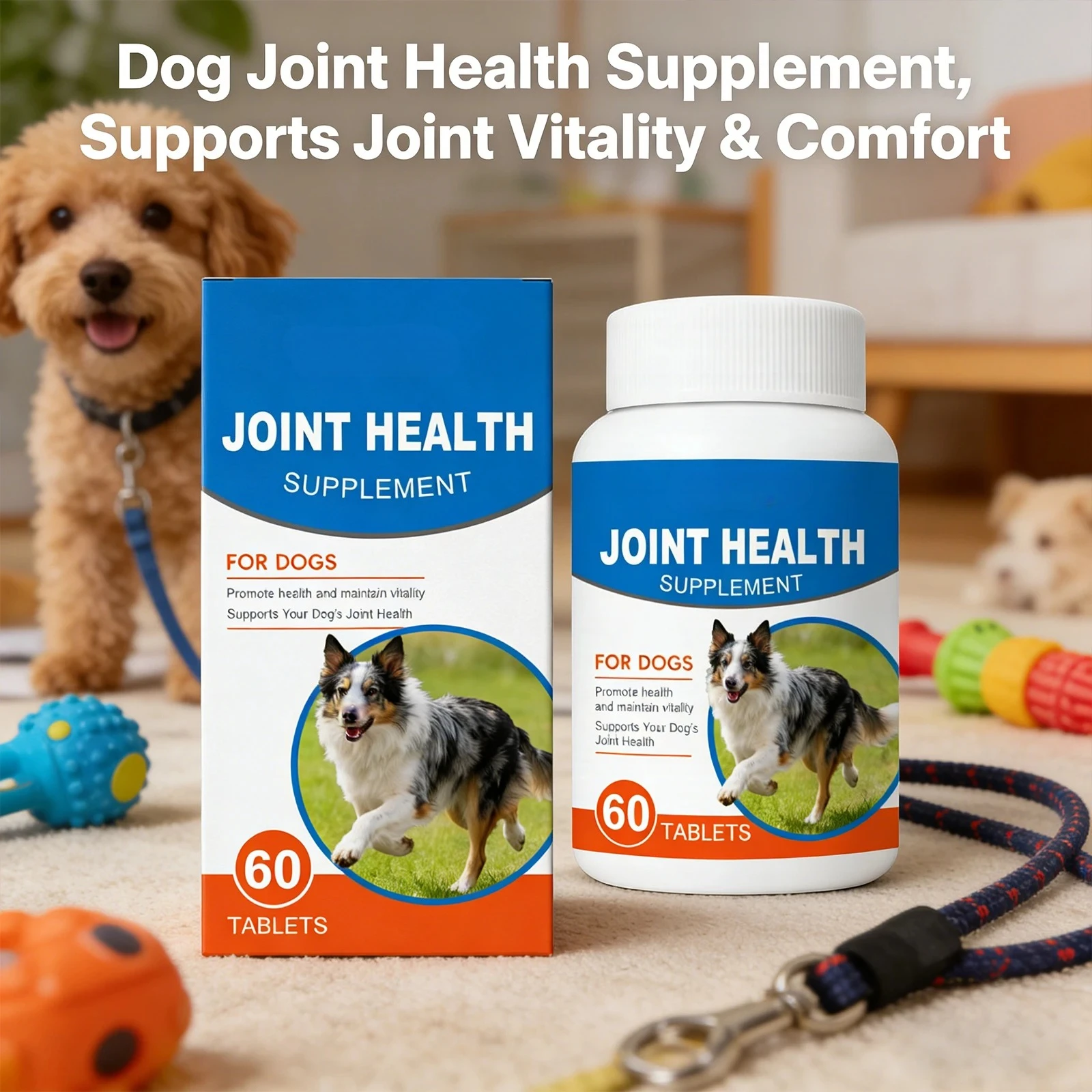 Dog Joint Care Supplement Tablets Nourishing Joint Enhance Flexibility Protect Cartilage Relieve Discomfort Dog Joint Care Agent