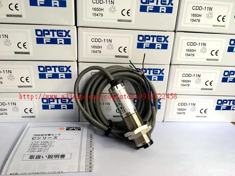 2PCS CDD-11N   CDD-11P  OPTEX NO+NC M18 New Photoelectric Switch Sensor High-Quality