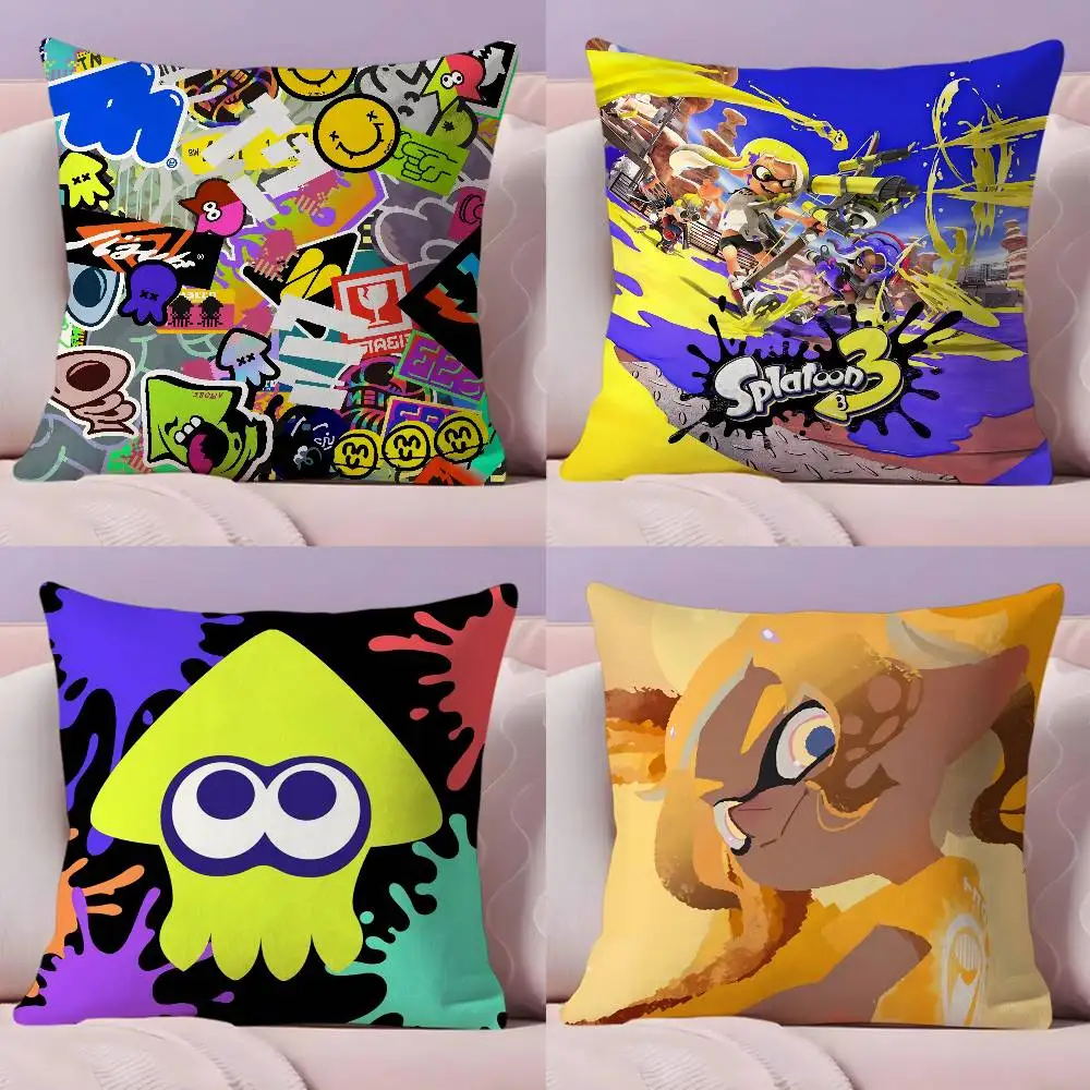 

Game S-Splatoon Pillow Case Pillowcase Ultra Soft Skin Friendly Fabric Cloud Like Comfort & Concealed Zipper