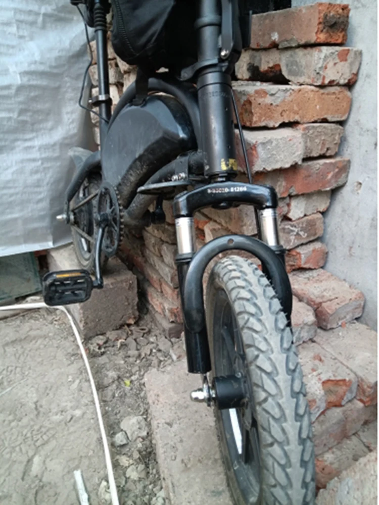 AliExpress NONE 12 Inch Front Suspension Fork For Motorcycle Mountain Bike Electric Scooter Brake Disc Bracket Front Tube Shock Absorption