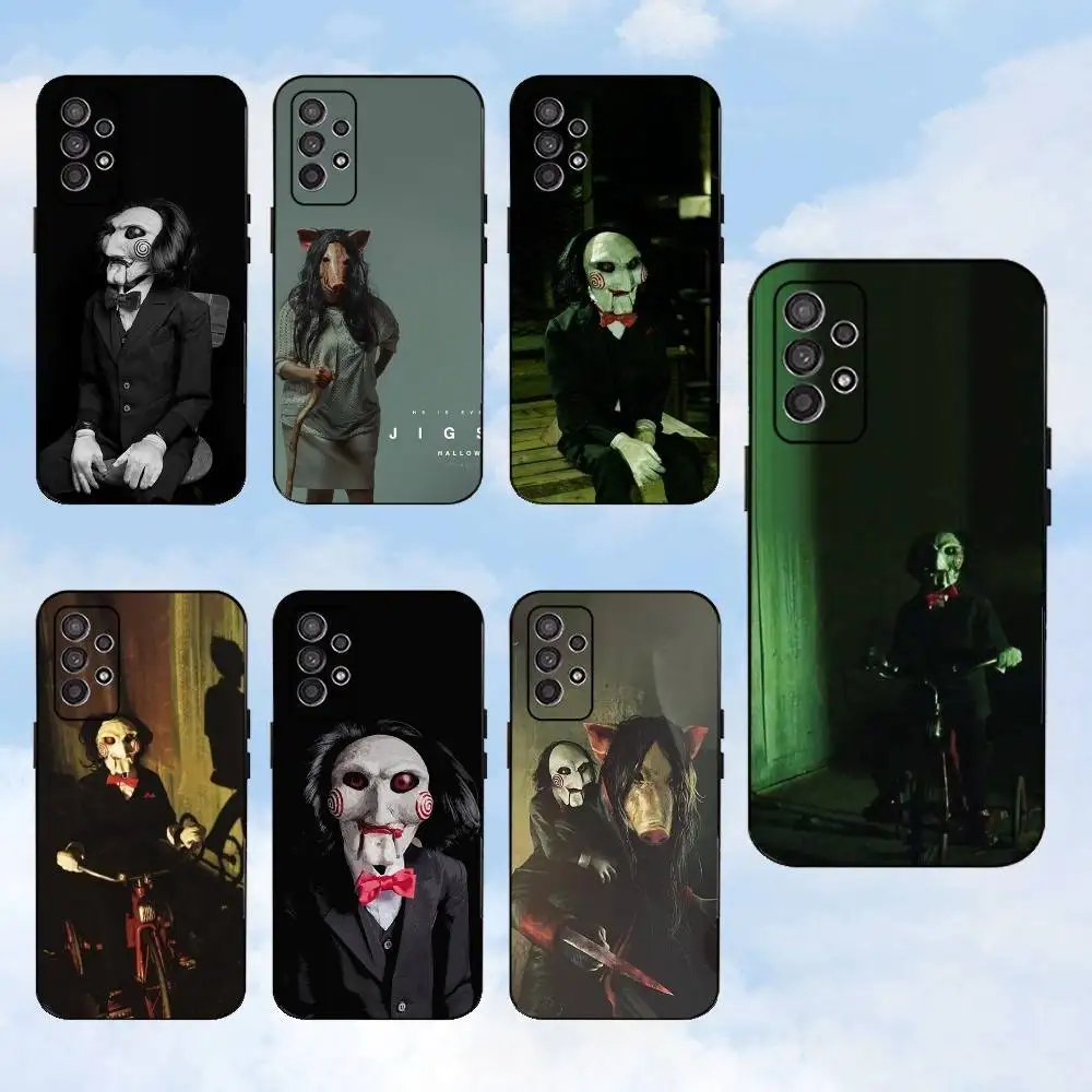 

J-Jigsaw K-Killer H-Horror Movie Phone Case For Samsung S25,S24,S23,S22,S21,S20,S10,Ultra,Plus,Lite,FE,Soft Silicone Black Cover