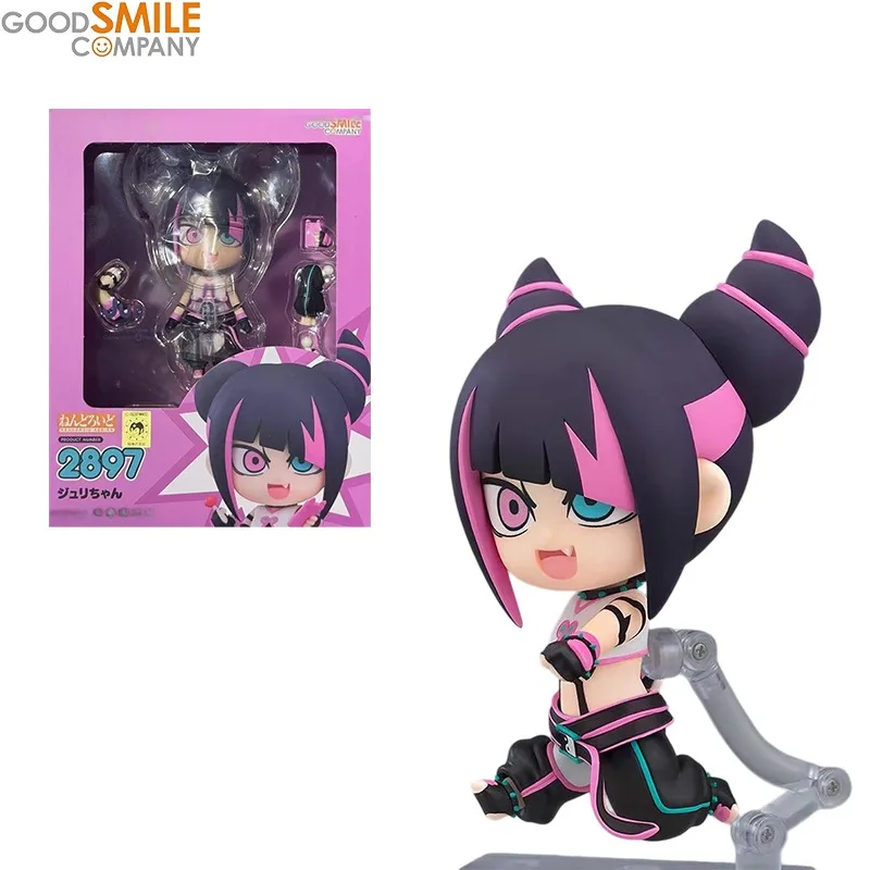 In Stock Original GSC Nendoroid Han Juri Street Fighter 6 PVC 10cm Cute Anime Character Collectible Display Toy