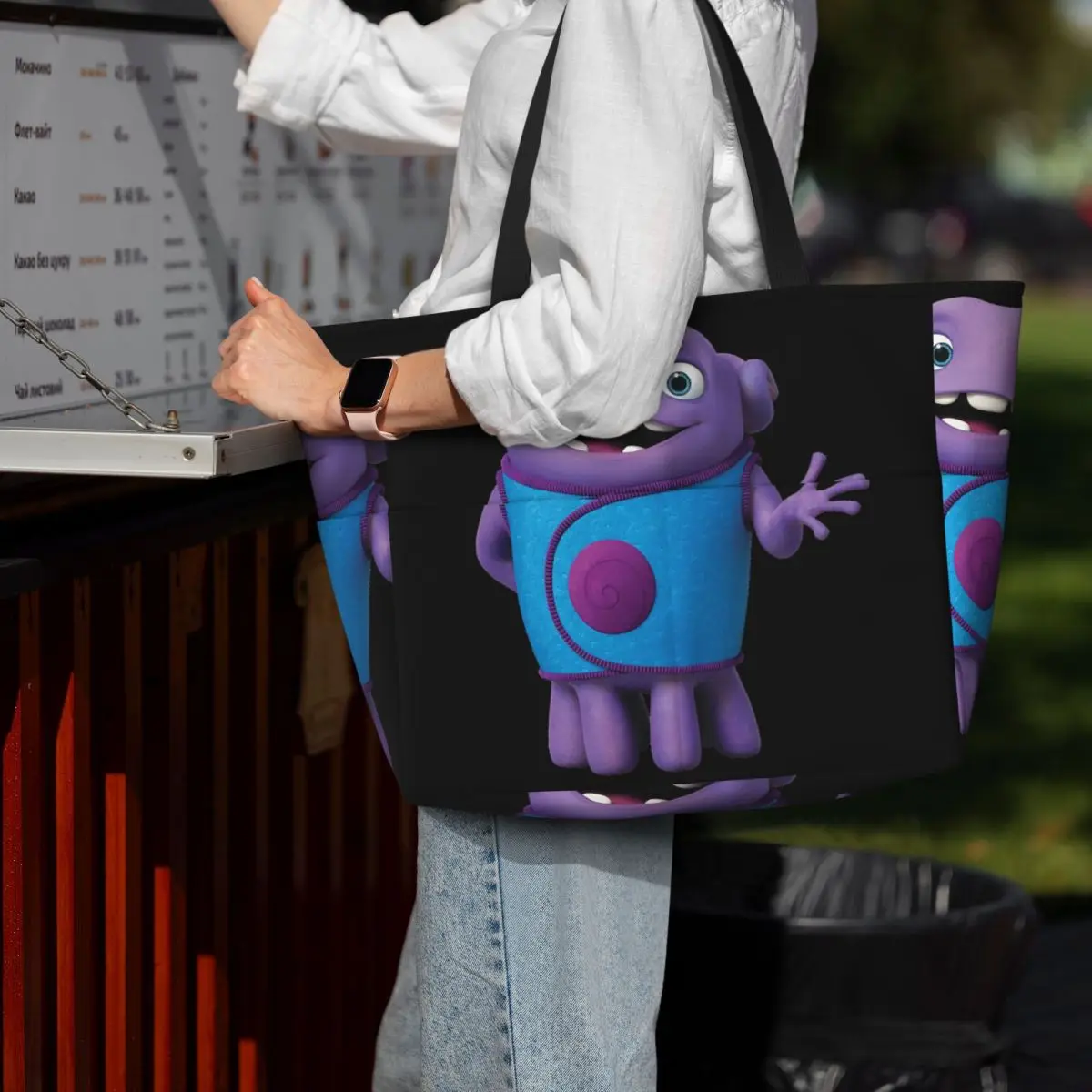 

Oh The Boov Beach Tote Bag Sport Gym Yoga Duffle Large Tote Bag Women Travel Bag Fitness bag