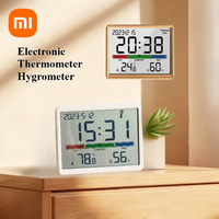 Xiaomi Electronic Thermometer Hygrometer Weather Station High Precision with Table Clock Function LCD Digital Sensor Indoor Room