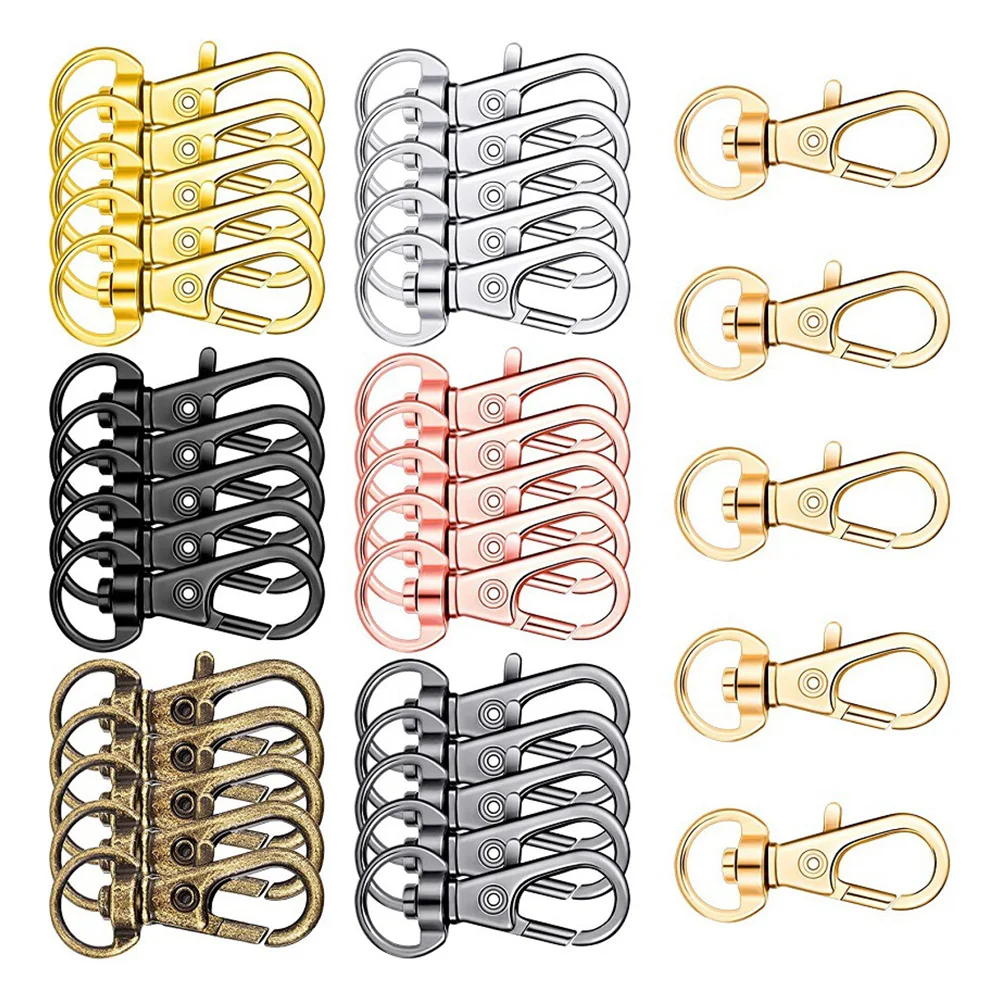

35 Pcs Hardware Color Snap Hook Button The Lobster Chain Zinc Alloy Clasp Key Making Supplies