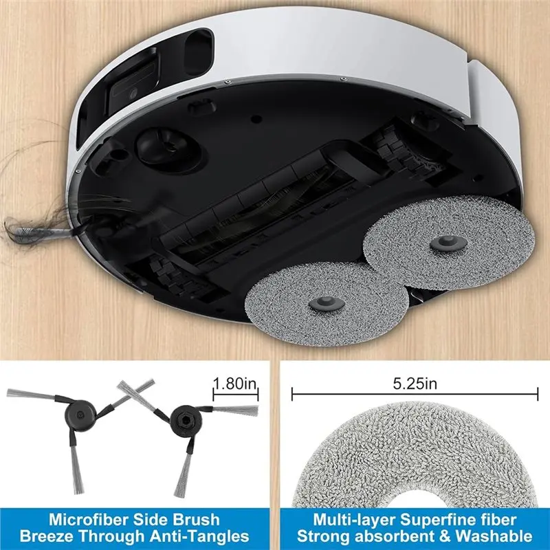 B25B Replacement Parts Kit For Dreame X40 L40 MOVA P10 P50 Robot Vacuum Cleaner - Essential Accessories For Optimal