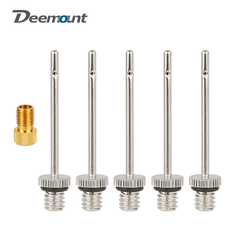 Pump Adaptors Thread 8V1 AV or 5V2 FV Needles W/ Side Hole Quick Inflation for Basketball Football Volleyball Rugby Soccer Balls