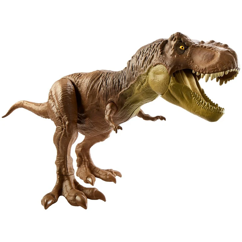 Mattel Jurassic World 12-in(30cm) Dinosaur Action Figure, Strike & Chomp Action, Sounds, Movable Joints Great Gift