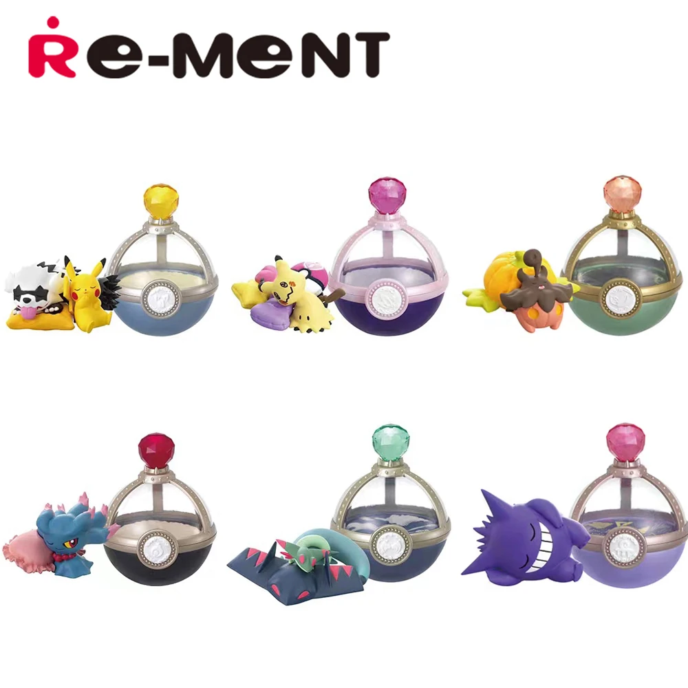 

Stocked Original Re-Ment Pokemon Dreaming Case 4 Lovely Midnight Hours Pikachu Collectible Model Toys Figures Birthday Gifts