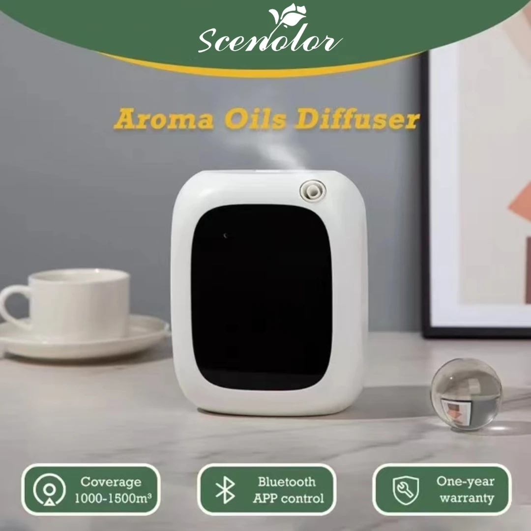 Aroma Oil Diffuser Wall Mounted Home Fragrance Device Bluetooth APP Control Hotel Aromatic Oils Electric Scent Aroma Diffuser