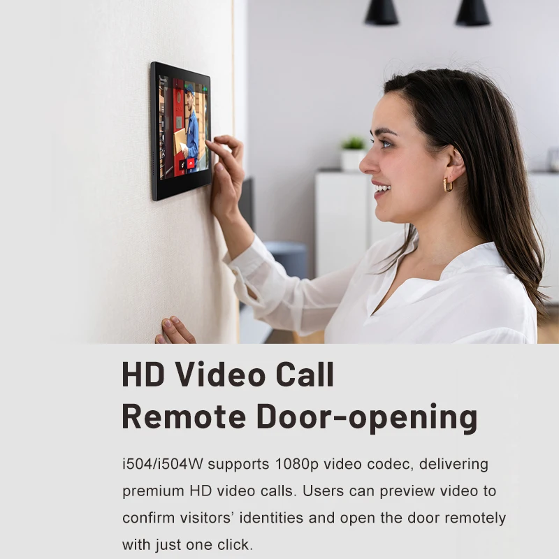 IP Phone Network Video Intercom Access Control System with SIP Protocol Villa Indoor Unit for Video Call Intercom