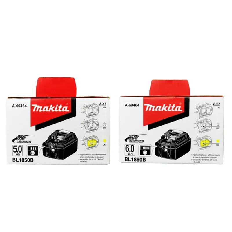 Makita 18V battery5.0Ah 6.0Ah power tool battery BL1860B BL1850B rechargeable battery for All Cordless Power Tool Accessories