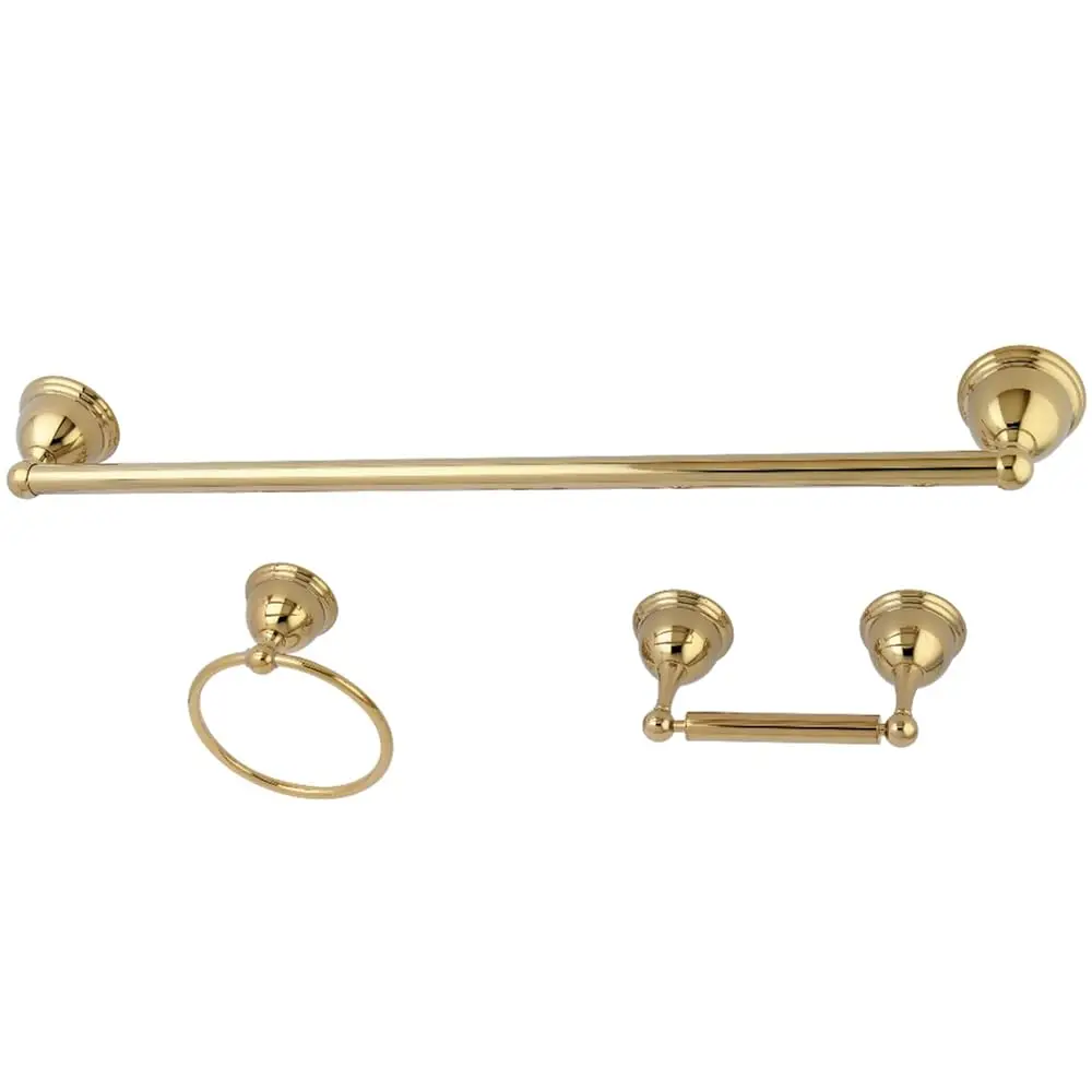 

Bak396148Pb Реставрационный набор из 3 предметов для полотенец, набор фурнитуры для ванной комнаты, полированная латунь